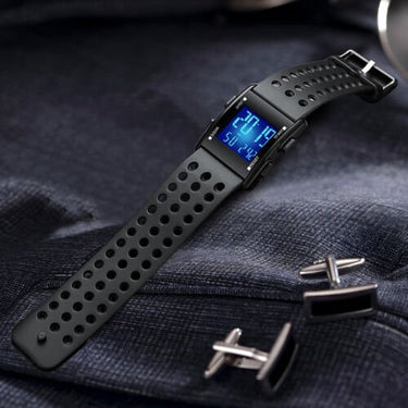 Men's Tactical LED Digital Sports Watch - Waterproof - InspiredGrabs.com
